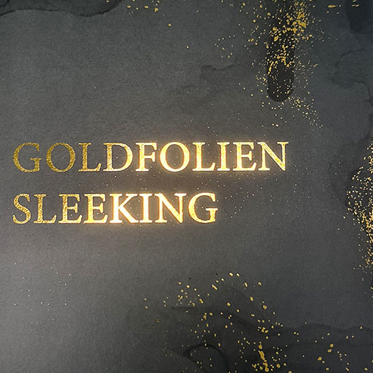 Gold Folien Sleeking