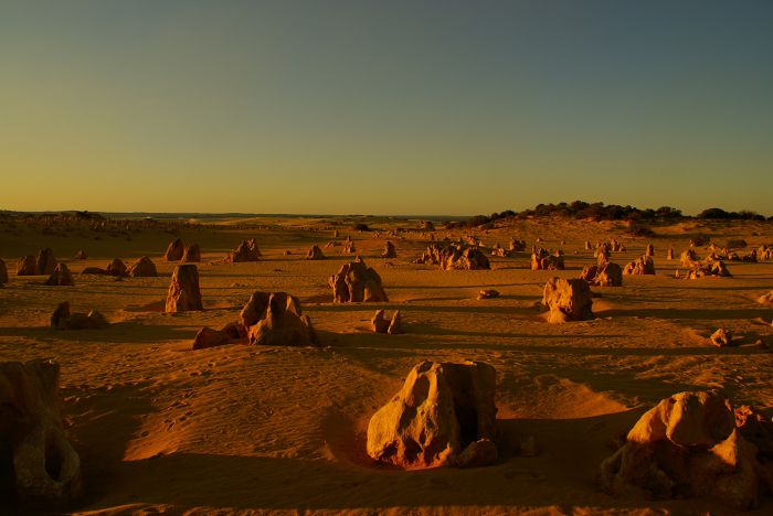 Sonnenuntergang Pinnacles, Westaustralien         