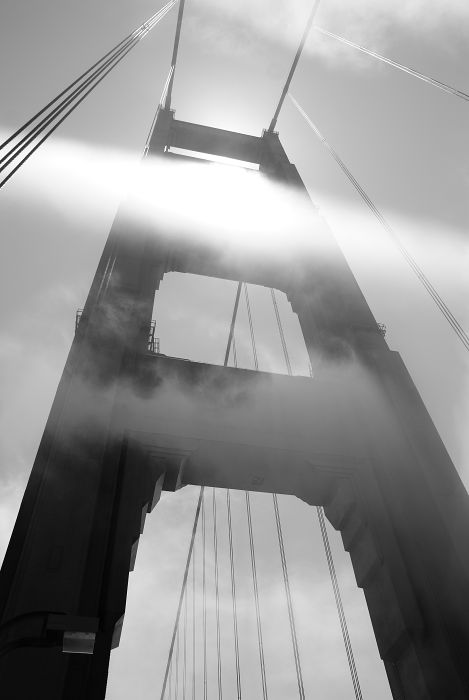 Golden Gate Black and White                       
