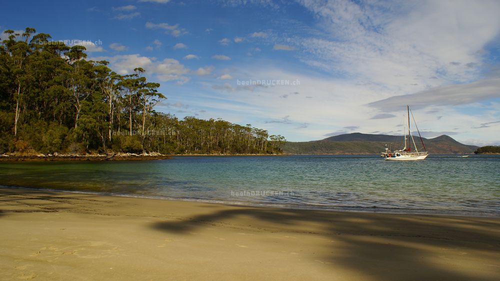 Segelboot, Tasmanien                              