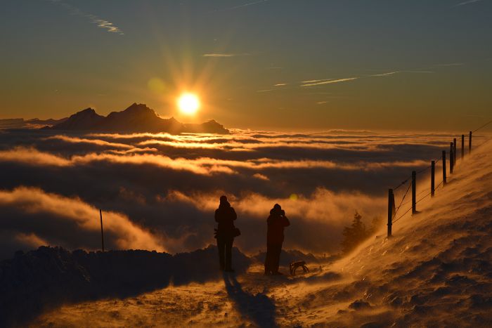 Sonnenuntergang Rigi                              