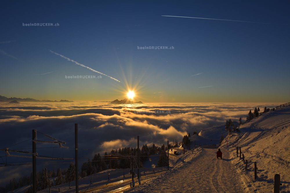 Rigi Kulm Sonnenuntergang                         