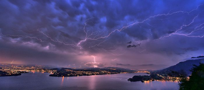 Gewitter über Meggen                              