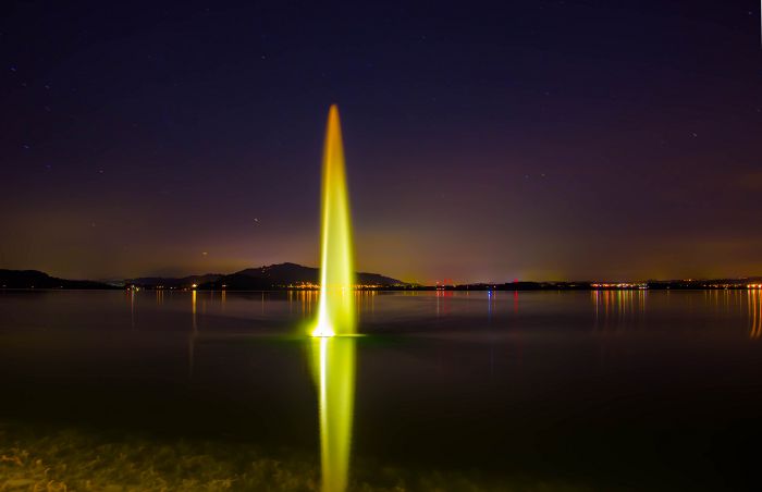 Zugersee Langzeitbelichtung                       