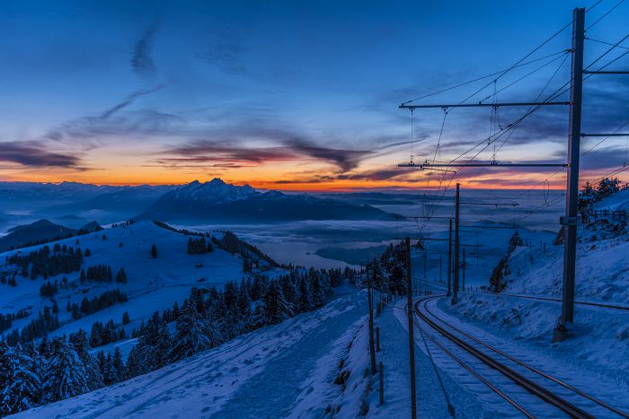 Rigi Kulm im Winter                               