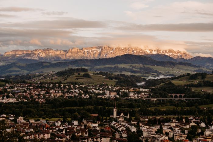 Abendstimmung Alpstein Abtwil SG                  